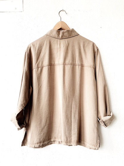 Soft and Versatile Tencel Shirt Jacket