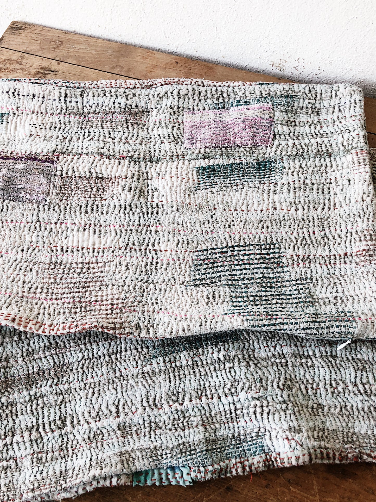 Vintage Kantha Quilt Pillow Cover