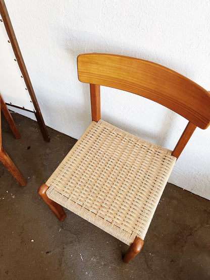 Teak and Rope Chair
