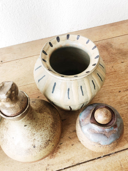 Small Stoneware Oil Bottle