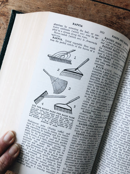 Vintage 1930s Leatherbound Gardening Encyclopedia