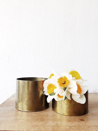 Solid Brass Cylinder Vessel