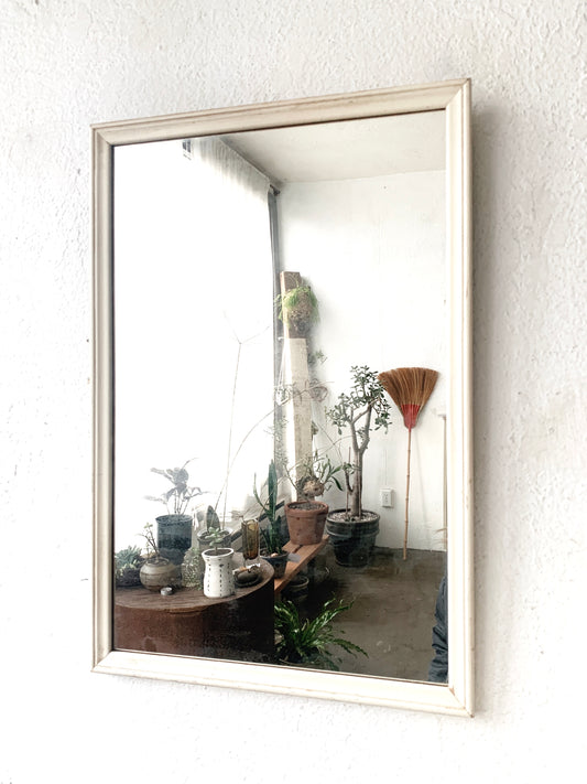 Antique Wood Framed Mirror