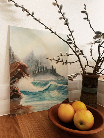 Vintage Seascape Painting