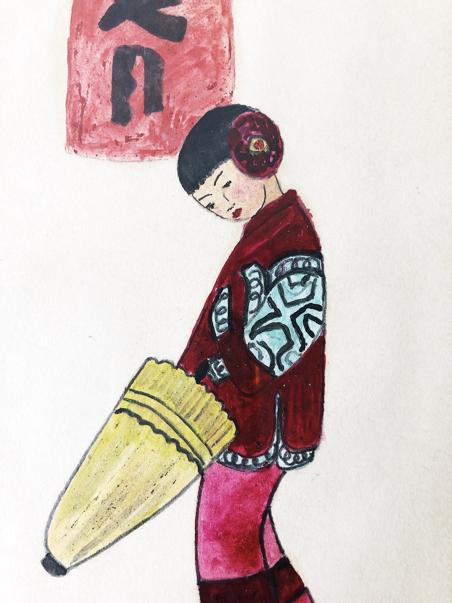 Original Vintage Japanese Painting