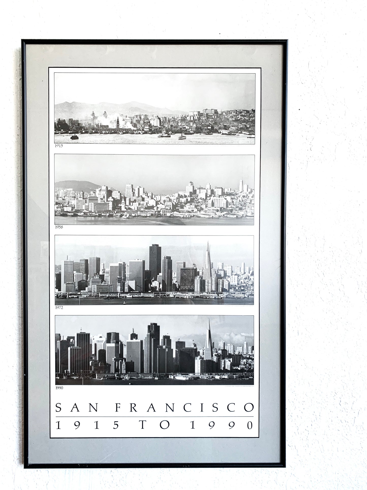 Vintage Framed San Francisco Retrospective Poster