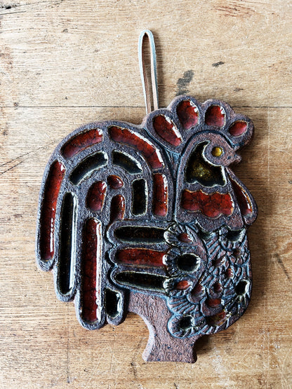 Victoria Littlejohn Ceramic Rooster Trivet