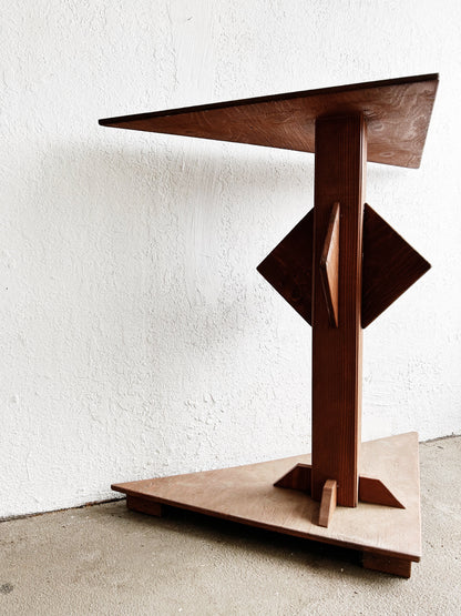 Handmade Vintage Folk Art Table