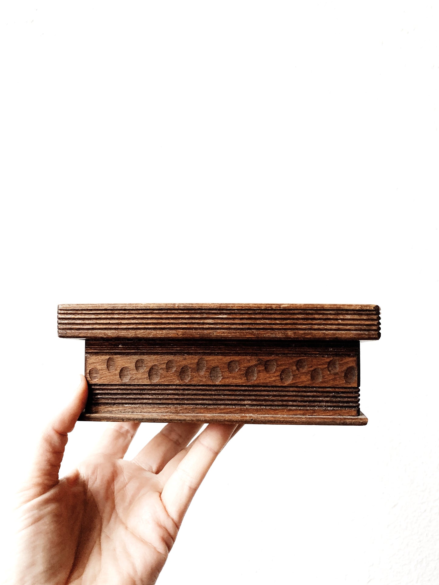 Vintage Carved Wood Box