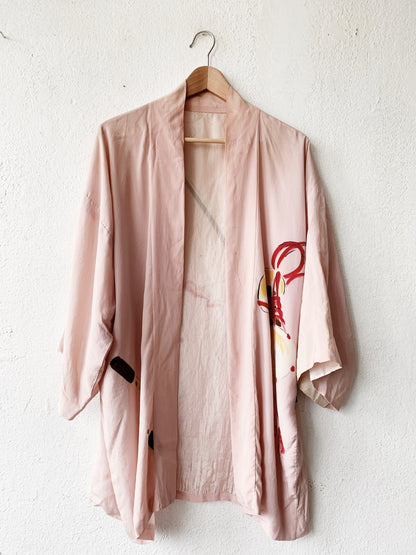 Vintage Hand Painted Silk Kimono