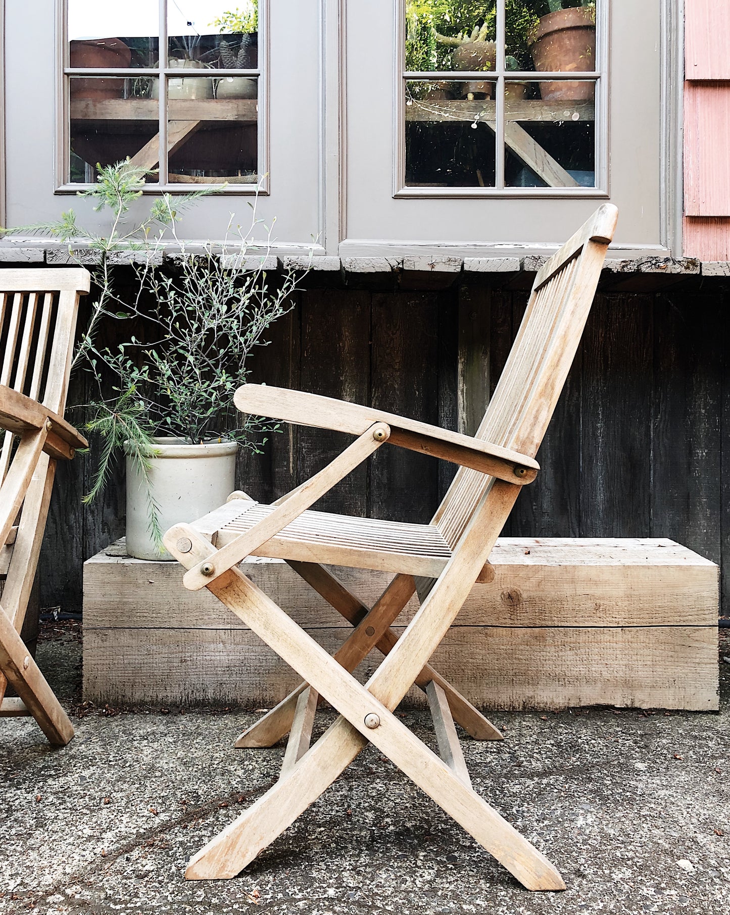 Slimline Teak Folding Chair