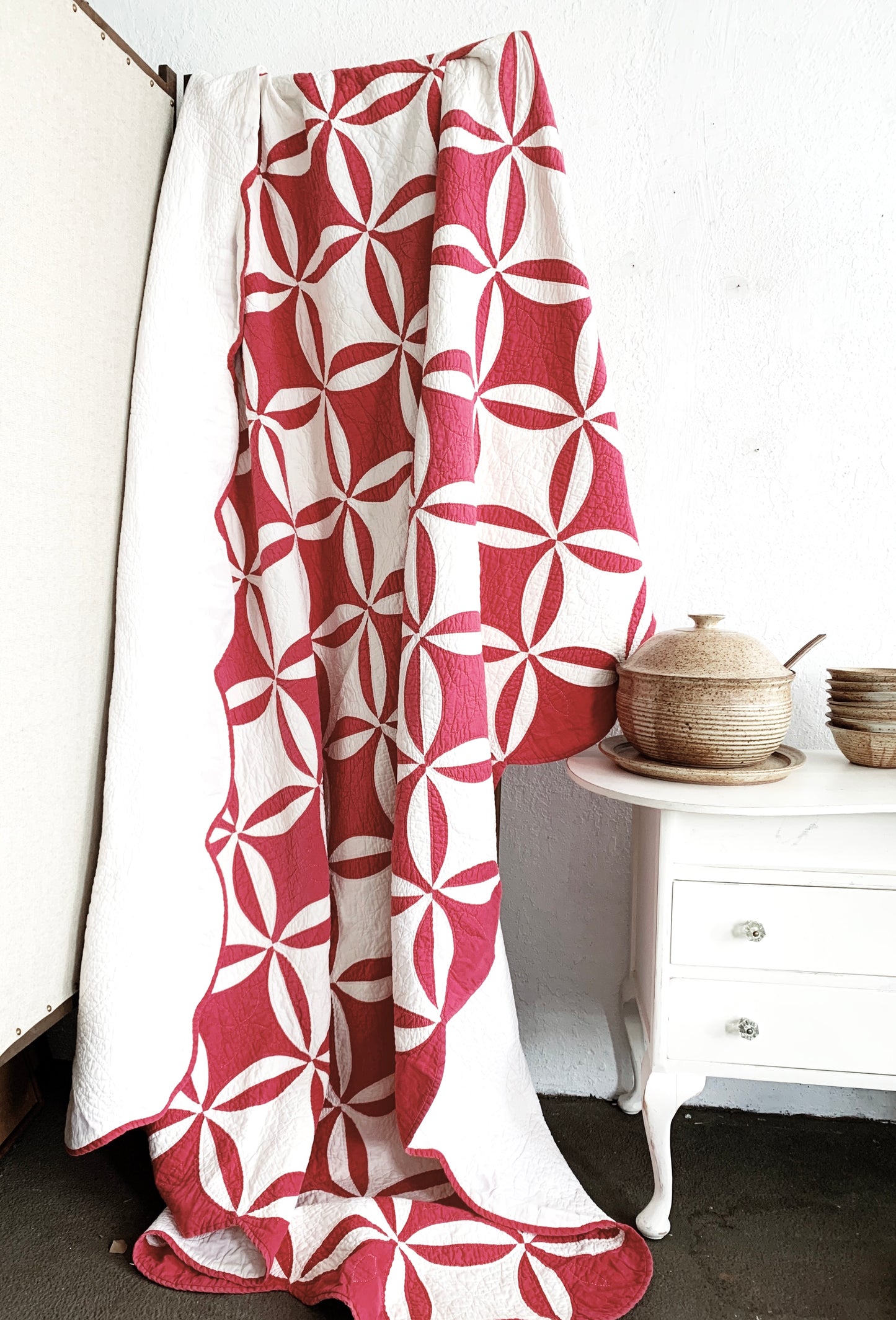 Vintage Handmade Cotton Quilt