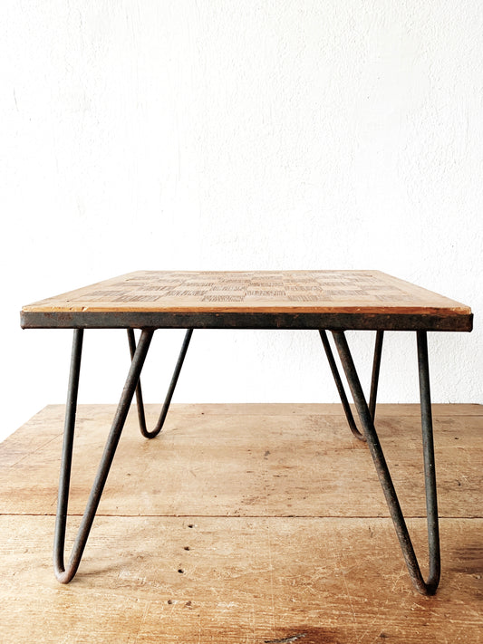 Vintage Low Hairpin Table