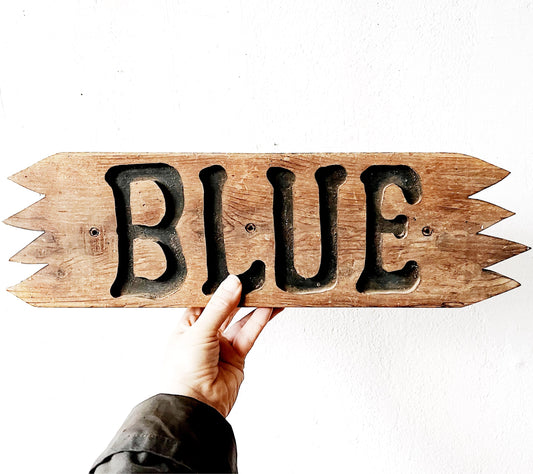 Handmade Carved Sign
