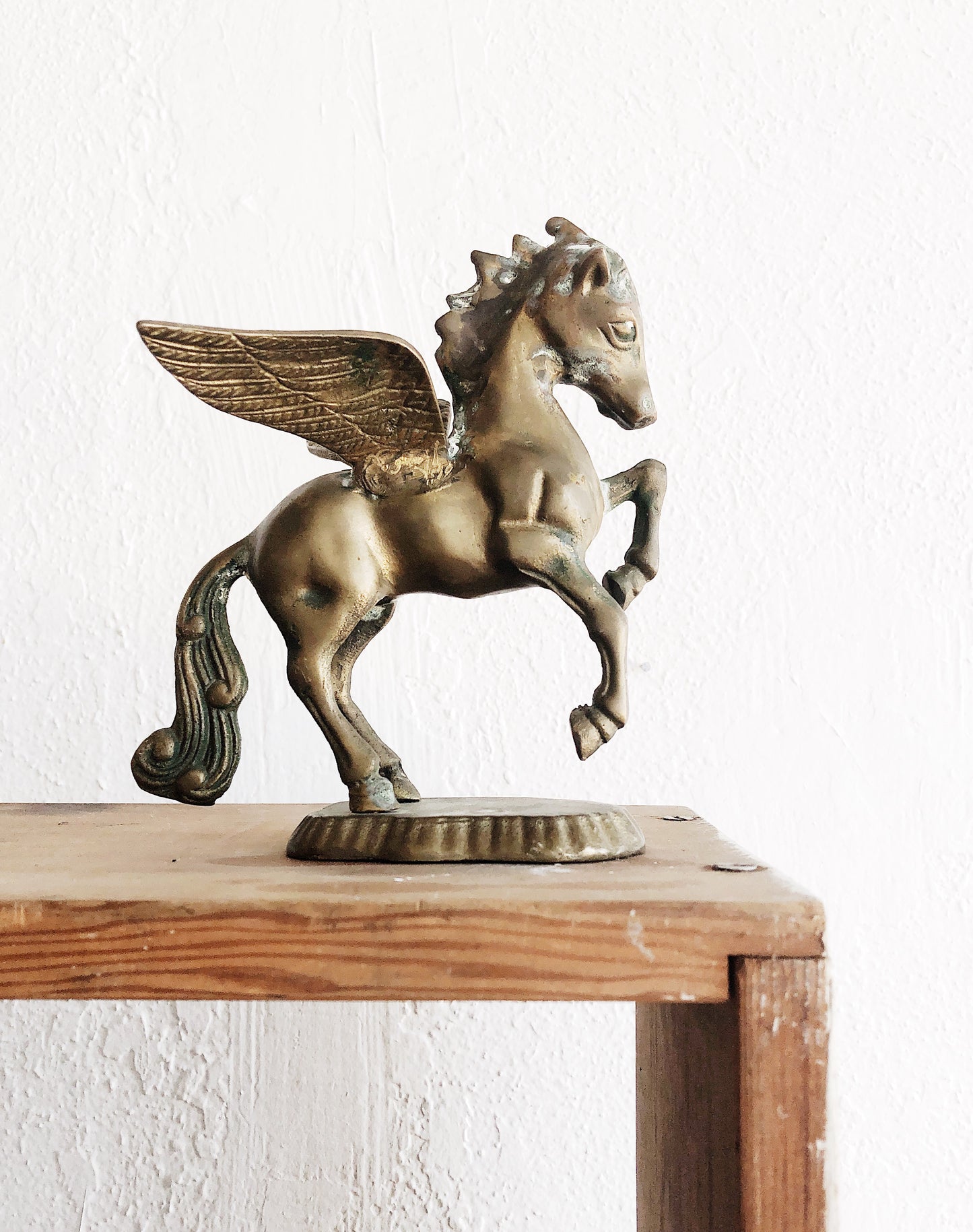 Vintage Solid Brass Pegasus