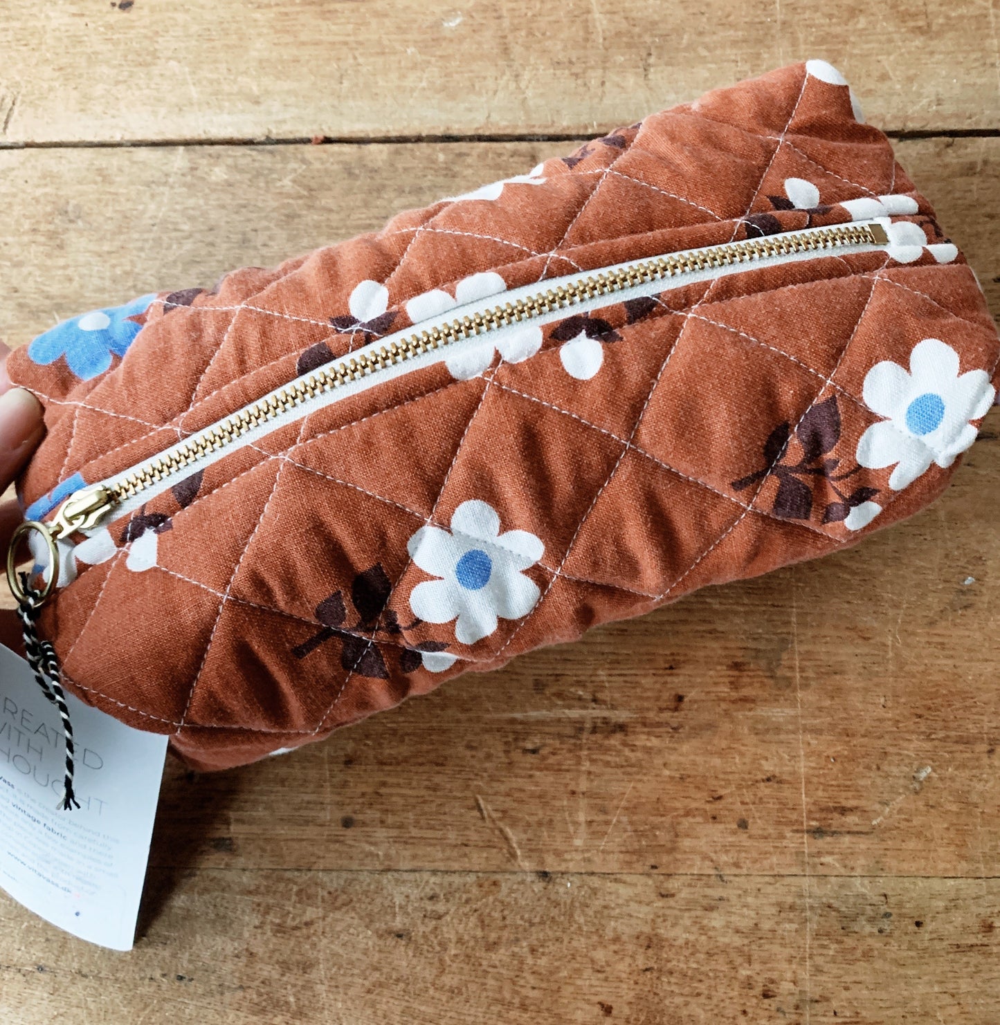 New Vita Vass Quilted Zip Pouch