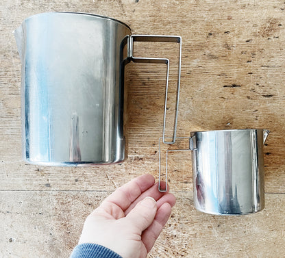Mid Century Stainless Steel Servers