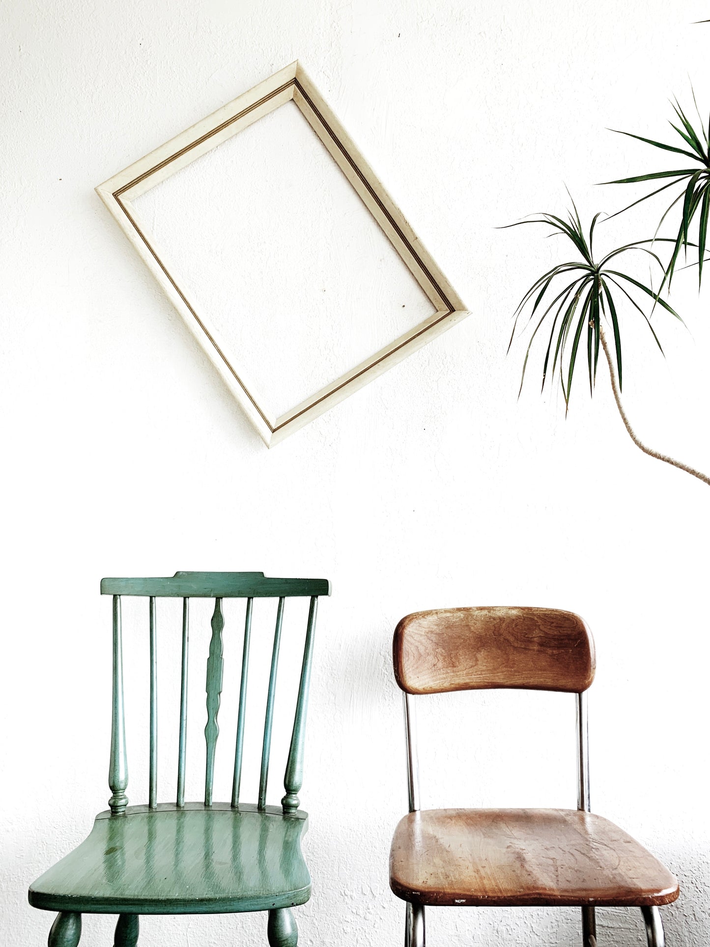 Green Vintage Wood Chair