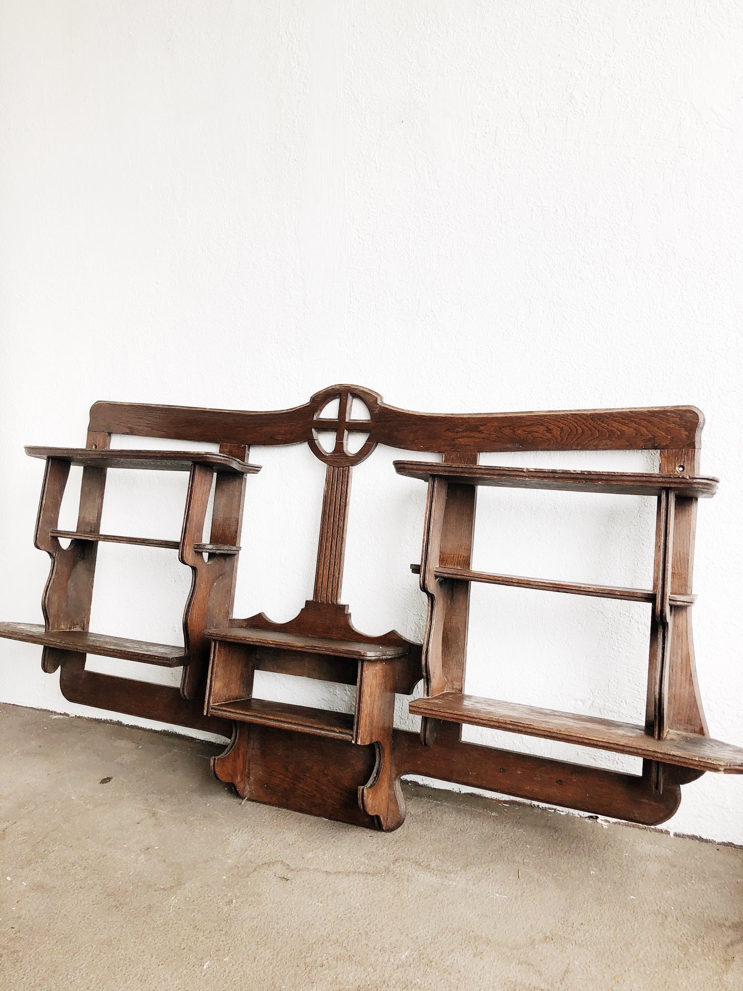 Extra Large Carved Wood Shelf