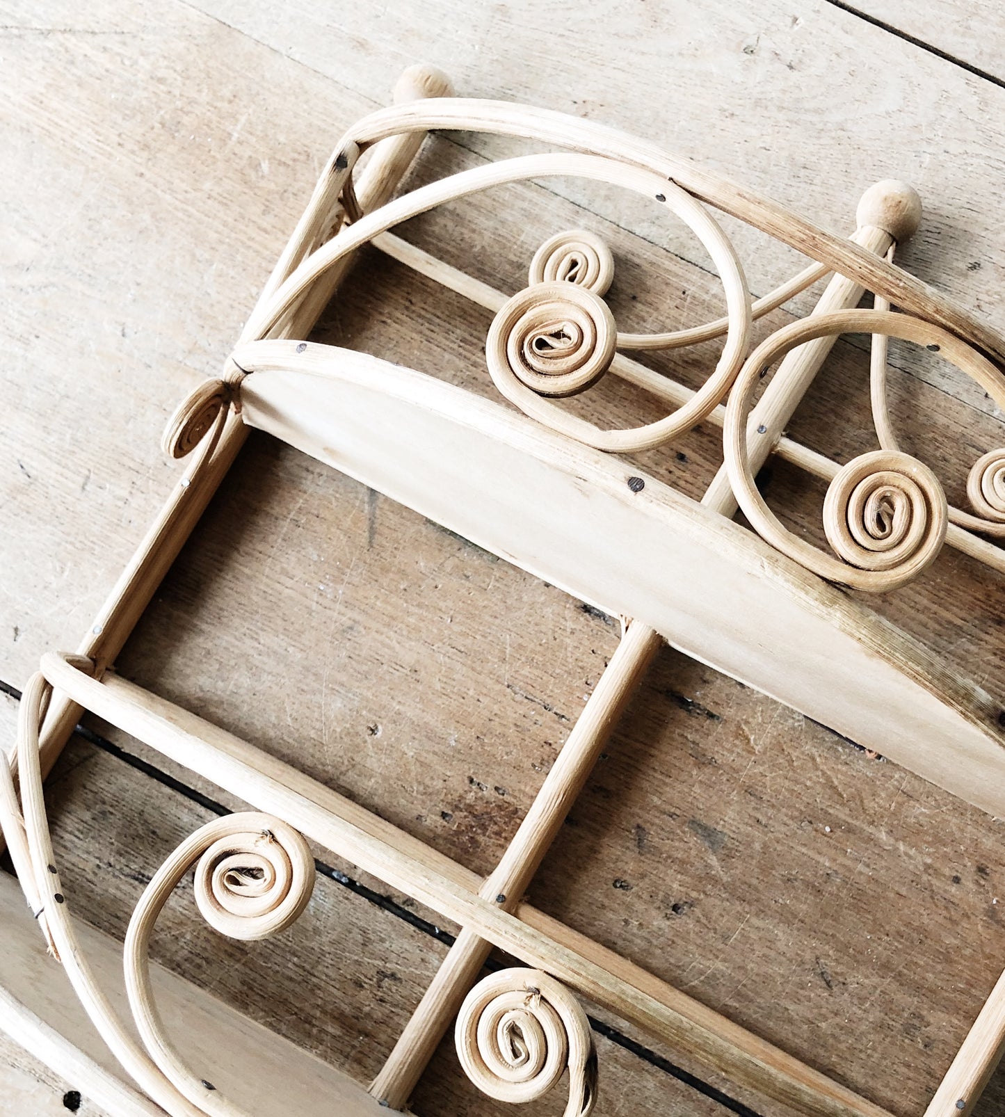 Vintage Rattan Shelf