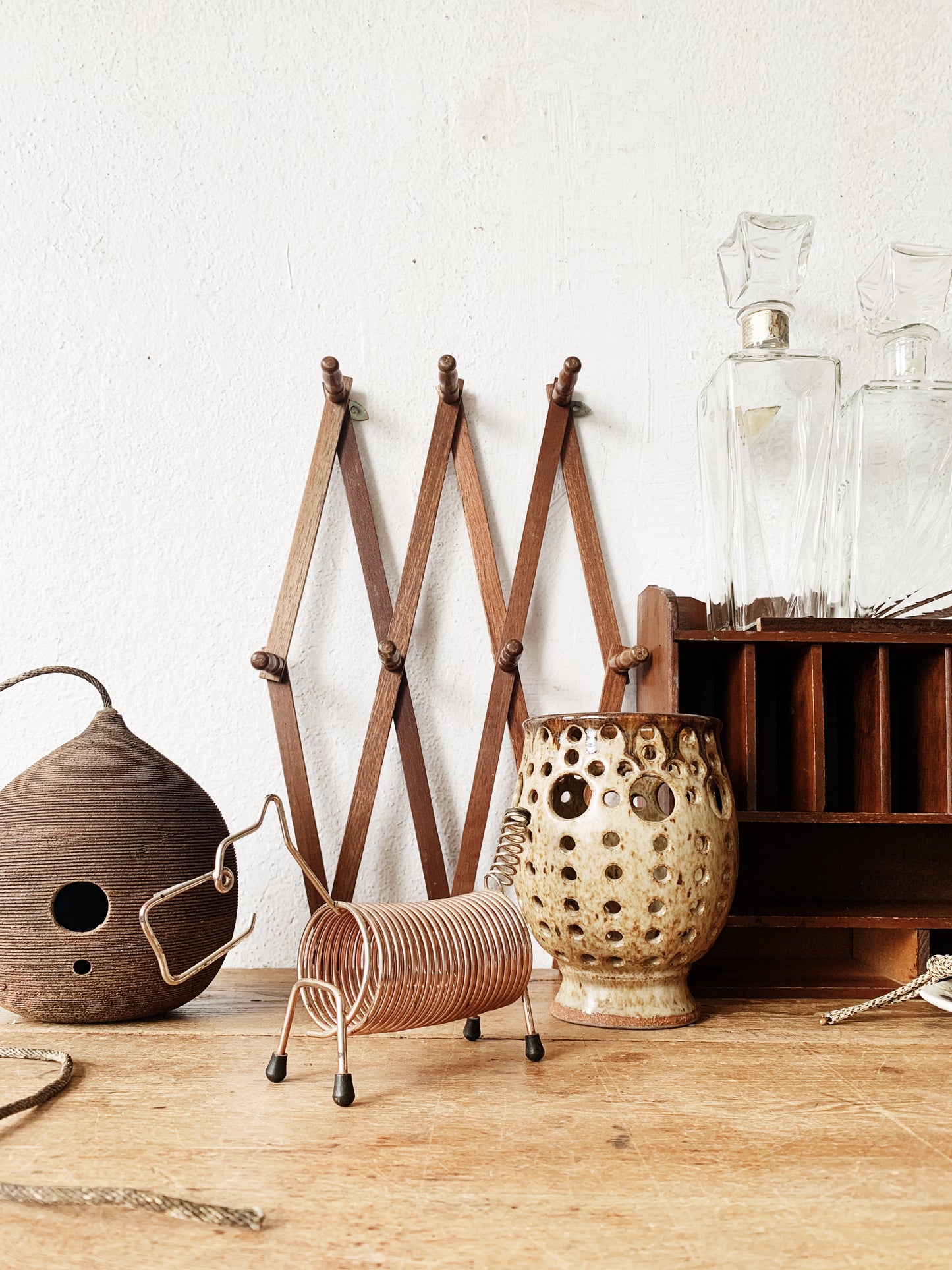 Mid Century Littlejohn Ceramic Bird Feeder