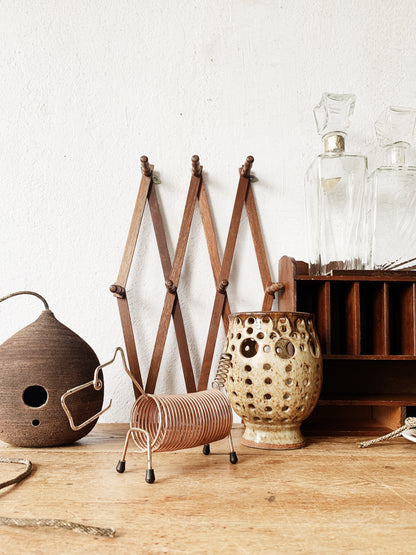 Mid Century Littlejohn Ceramic Bird Feeder