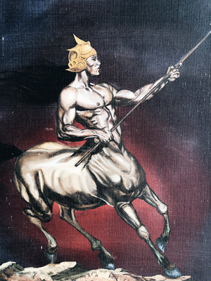 Vintage Centaur Painting