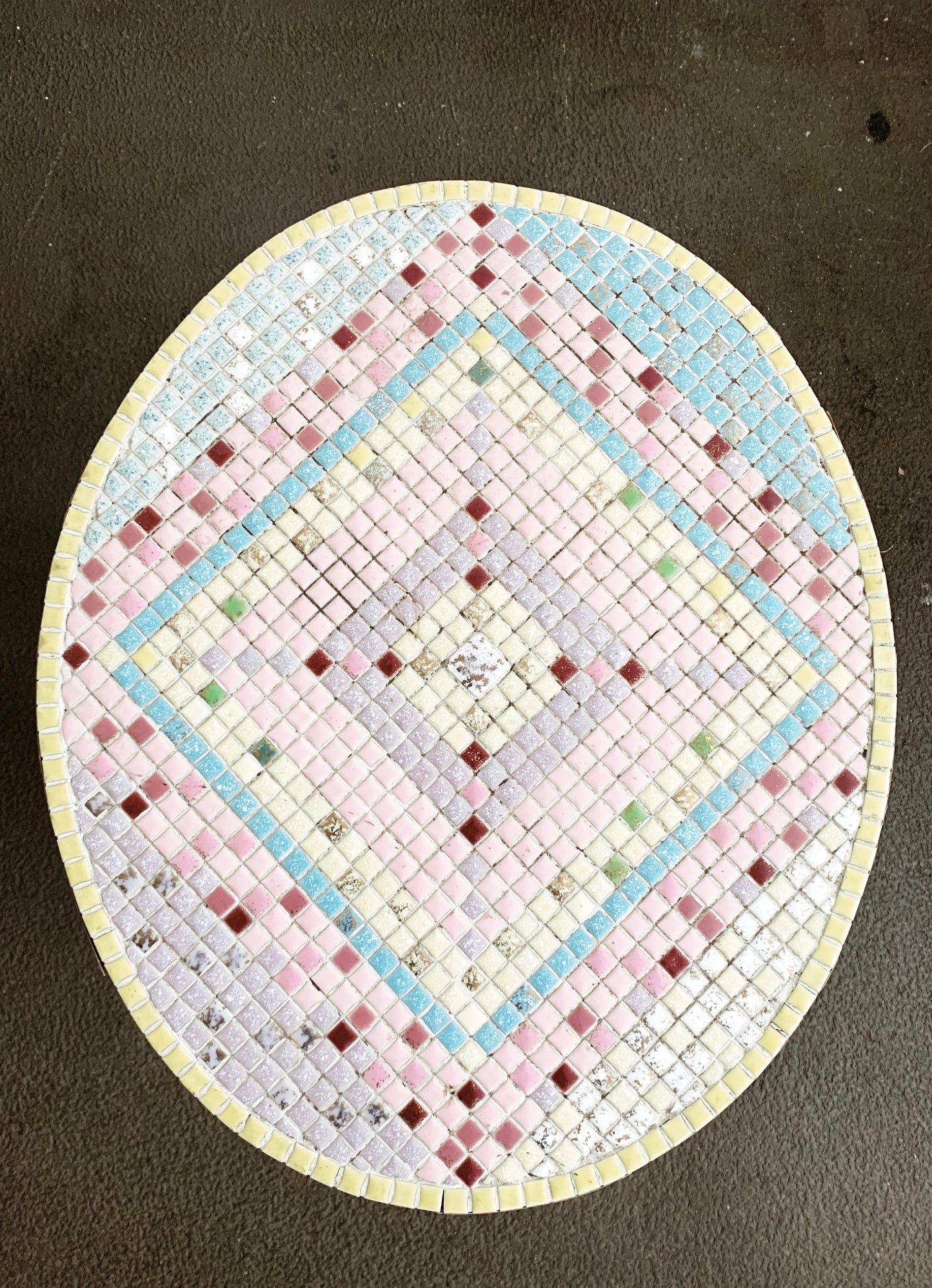 Mid Century Mosaic Tile Table