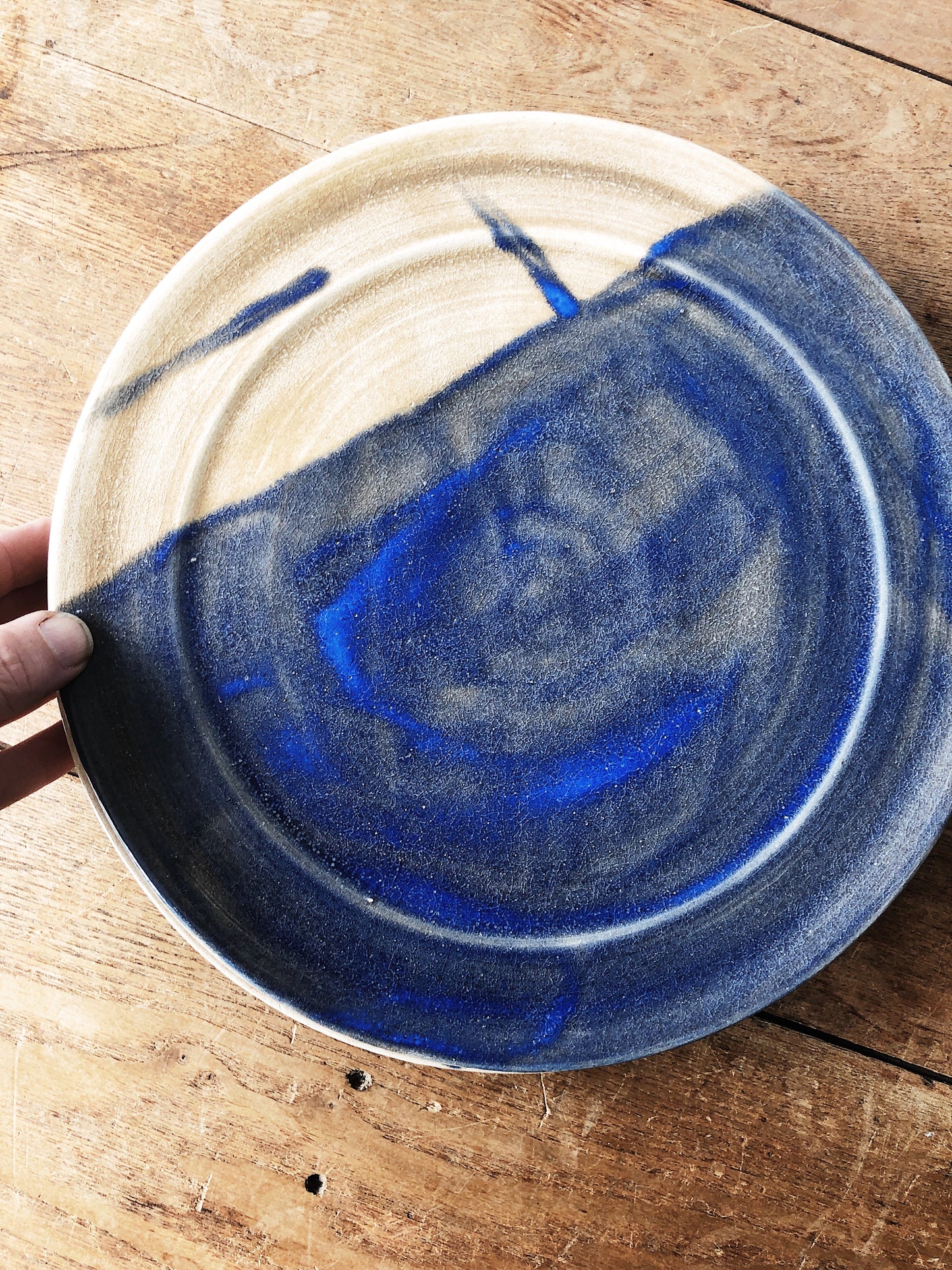 Set of Four Vintage Ceramic Dinner Plates