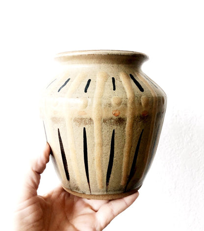 Vintage Handmade Pottery Vessel