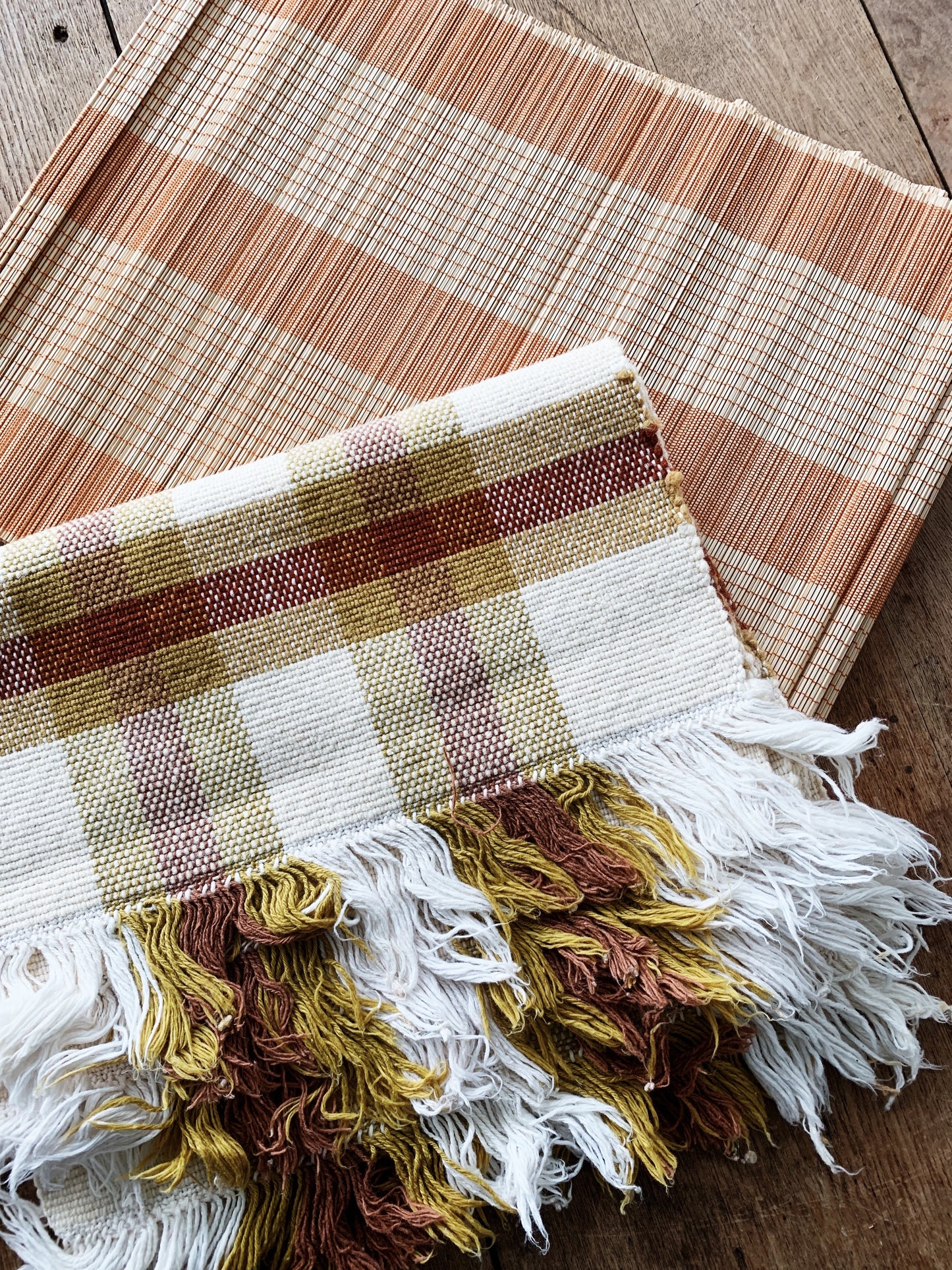 Set of Six Woven Bamboo Placemats