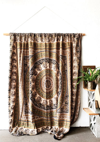 Vintage Cotton Mandala Tapestry