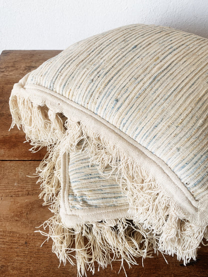 Vintage Indian Cotton Throw Pillow