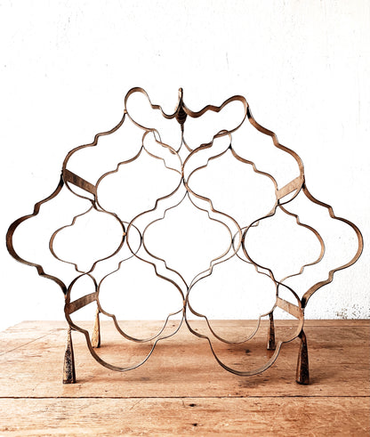 Vintage Metal Wine Rack
