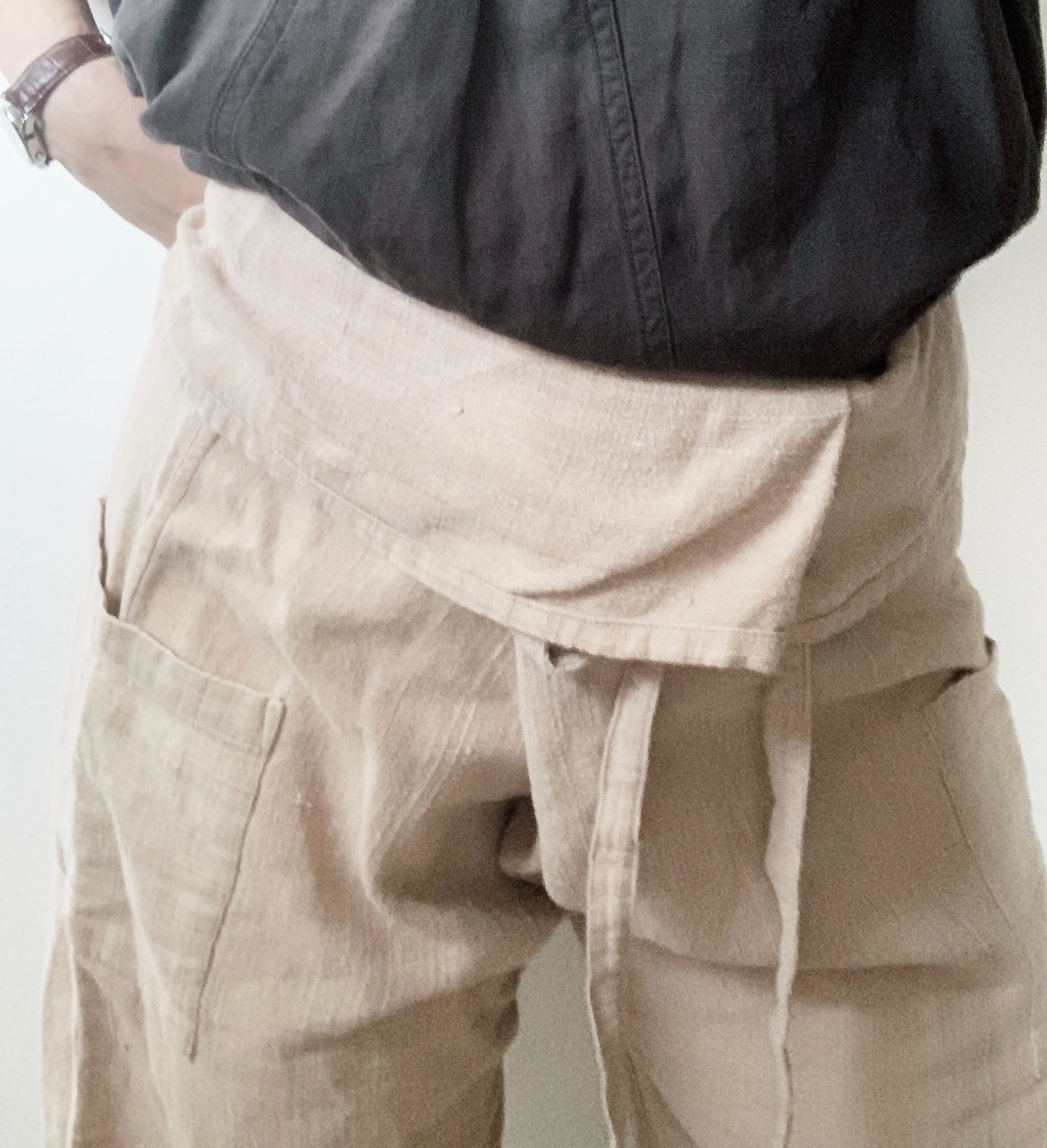 Thick Cotton/Hemp Blend Thai Fisherman Wrap Pant