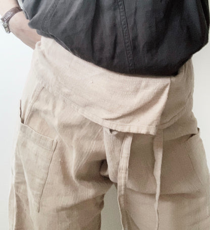 Thick Cotton/Hemp Blend Thai Fisherman Wrap Pant