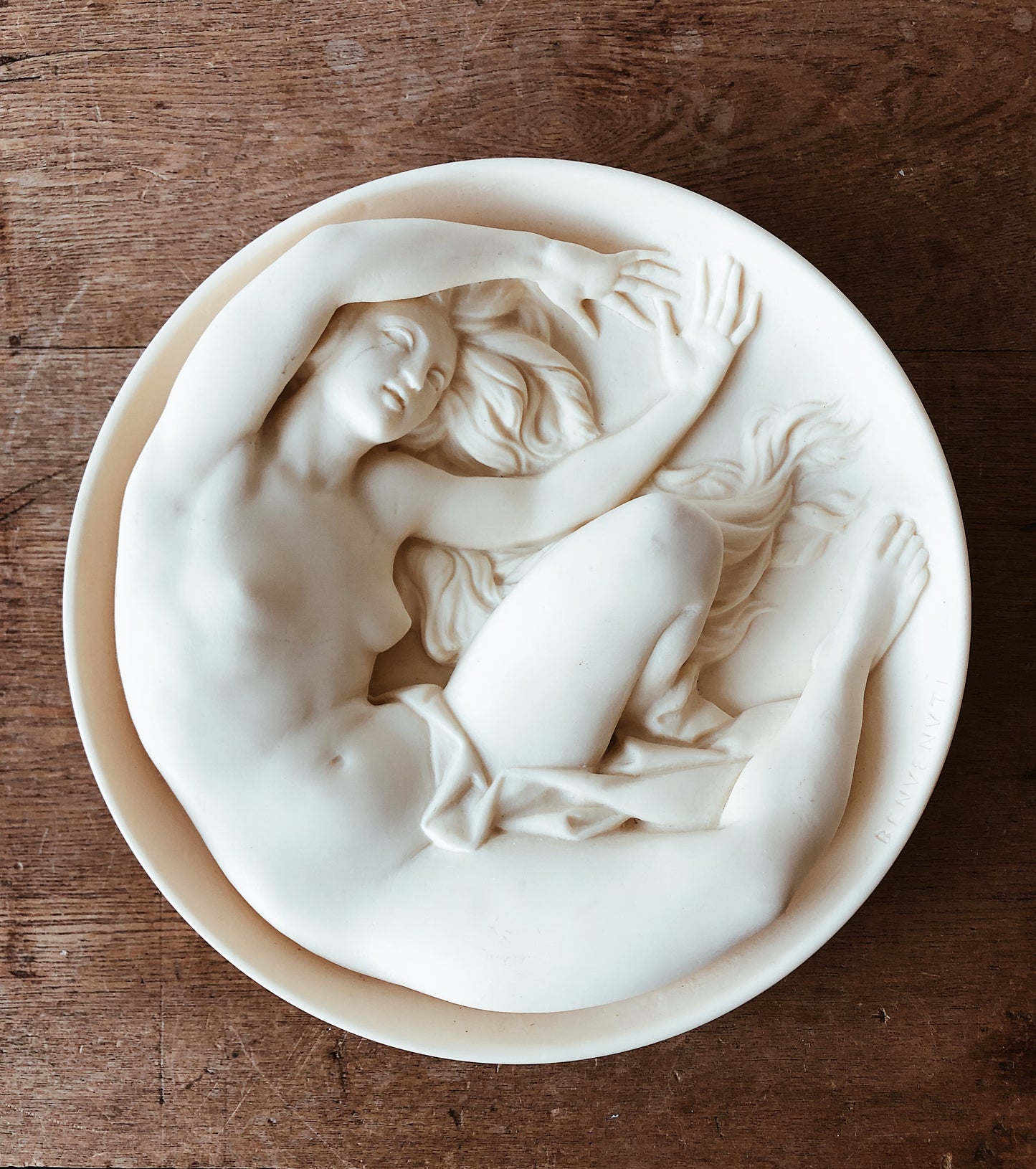 Vintage Benvenuti Alabaster Muse Sculpture