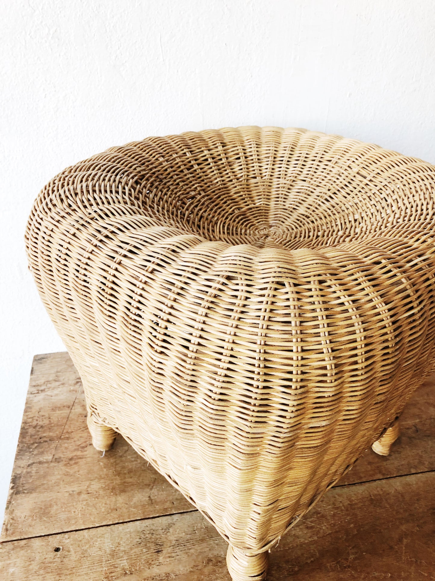 Vintage Wicker Stool