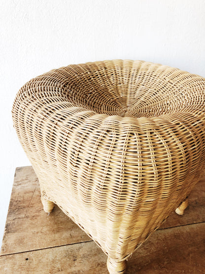 Vintage Wicker Stool