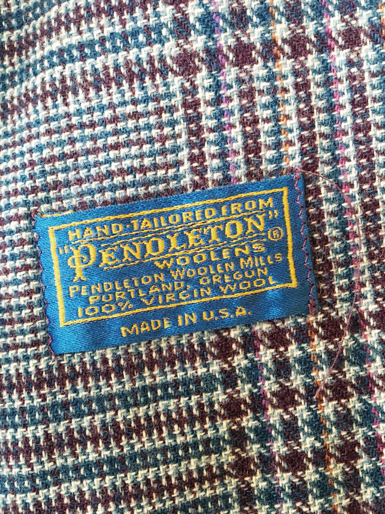 Vintage Pendleton Swing Coat and Scarf