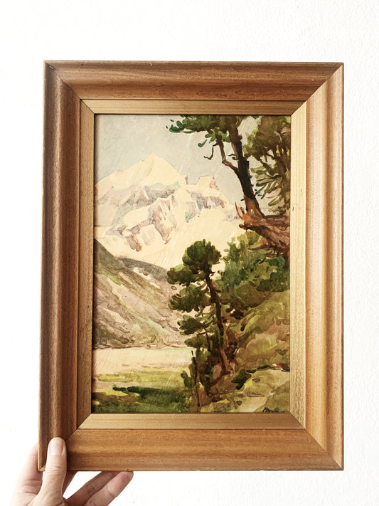 Vintage Framed Lithograph