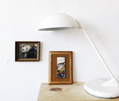 Vintage Mod Enamel Lightolier Style Lamp
