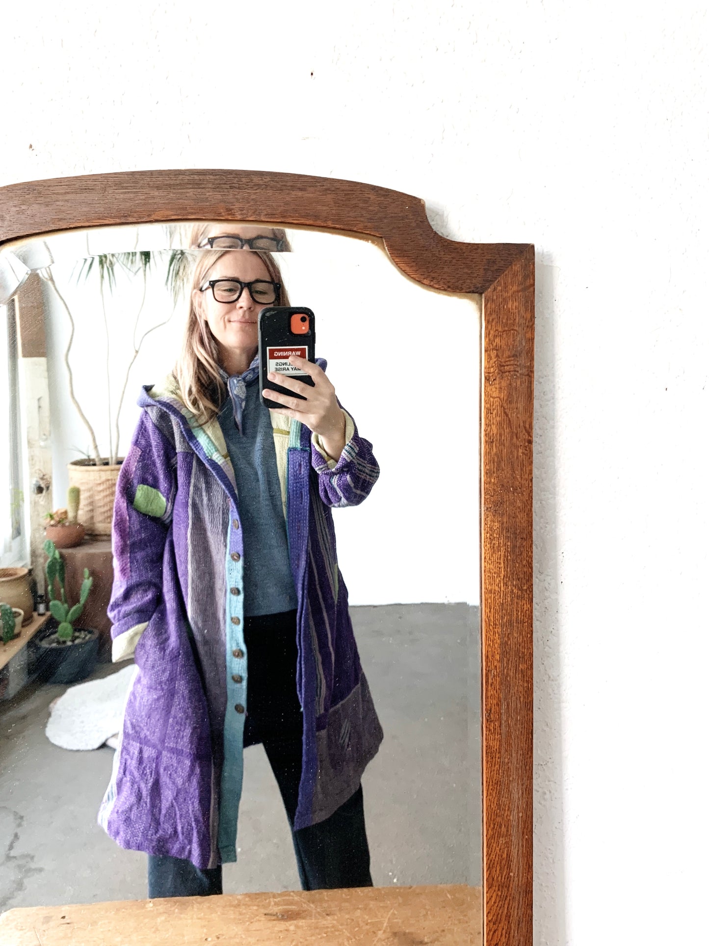 Maiwa Kantha Quilt Hooded Coat