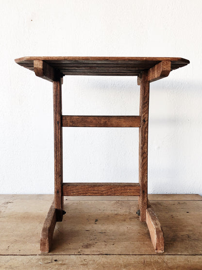 Vintage Slatted Side Table
