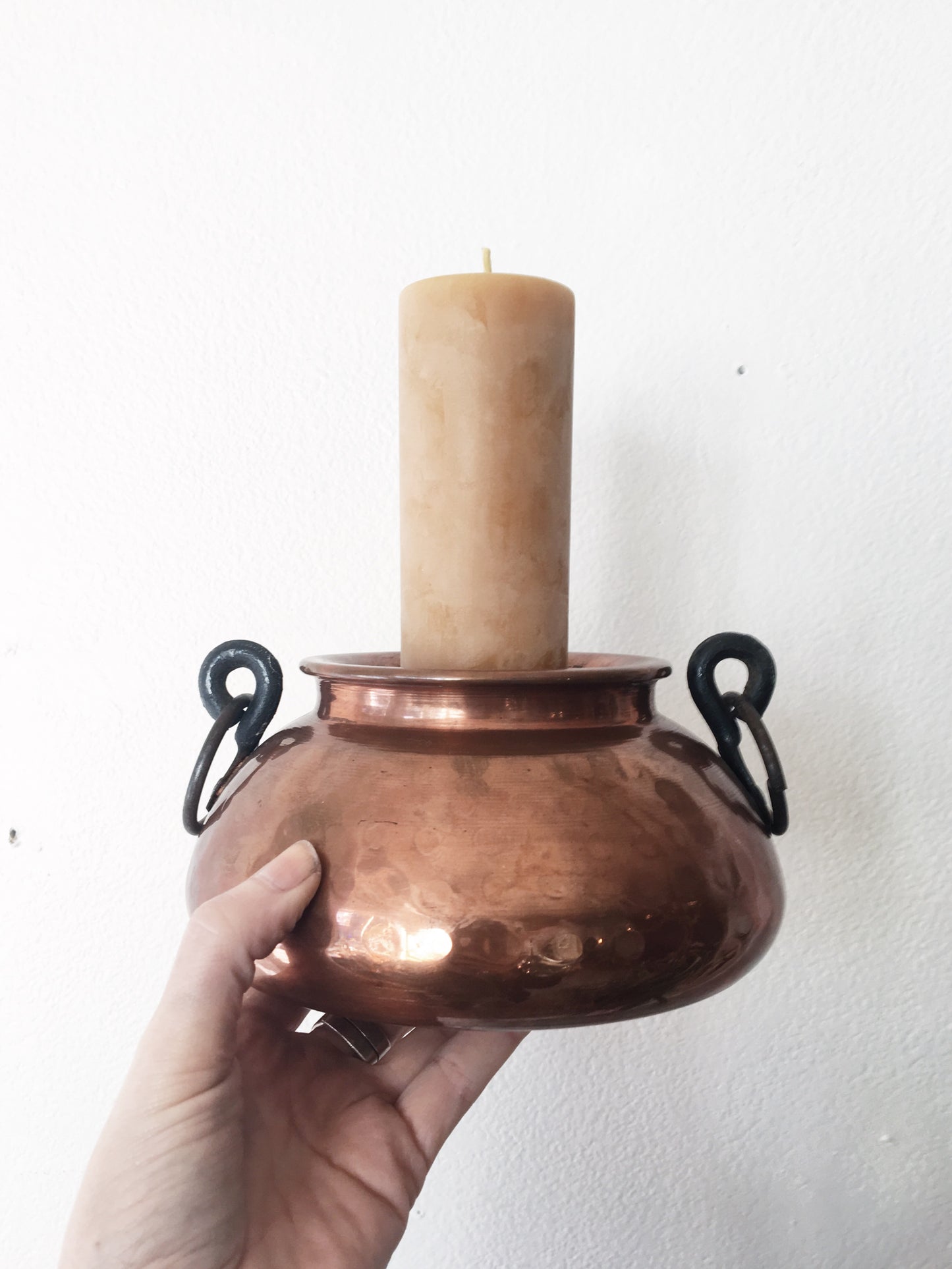 Vintage Copper Candle Holder