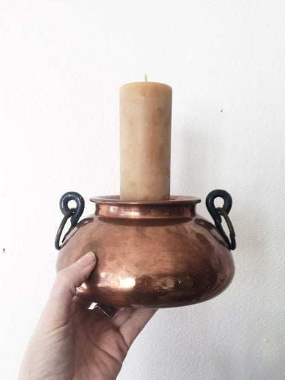 Vintage Copper Candle Holder