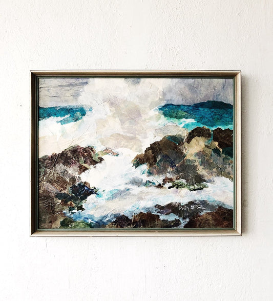 Original Mixed Media Seascape
