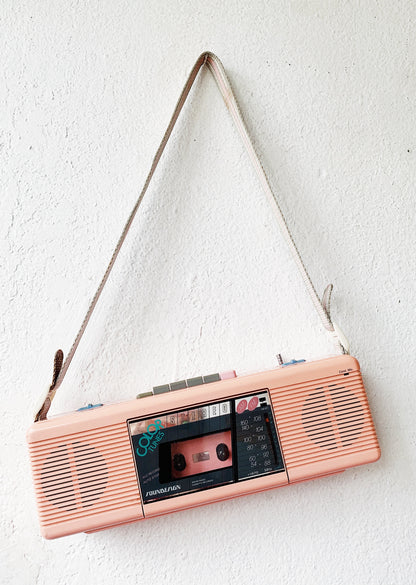 Vintage Pink Soundesign Portable Stereo