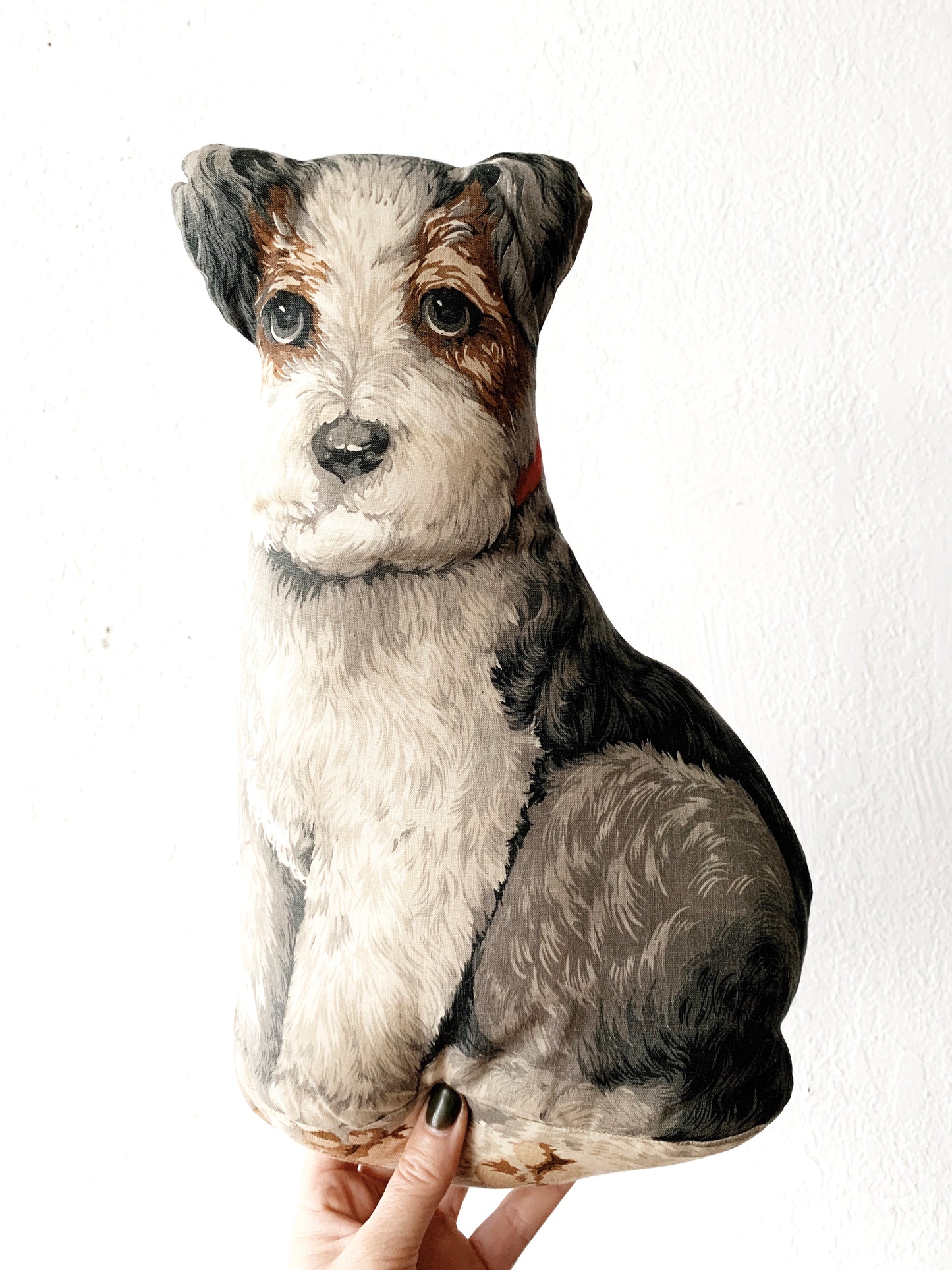 Vintage Terrier Cotton Pillow