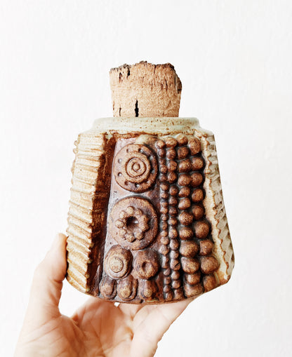 Handmade Brutalist Ceramic Jar